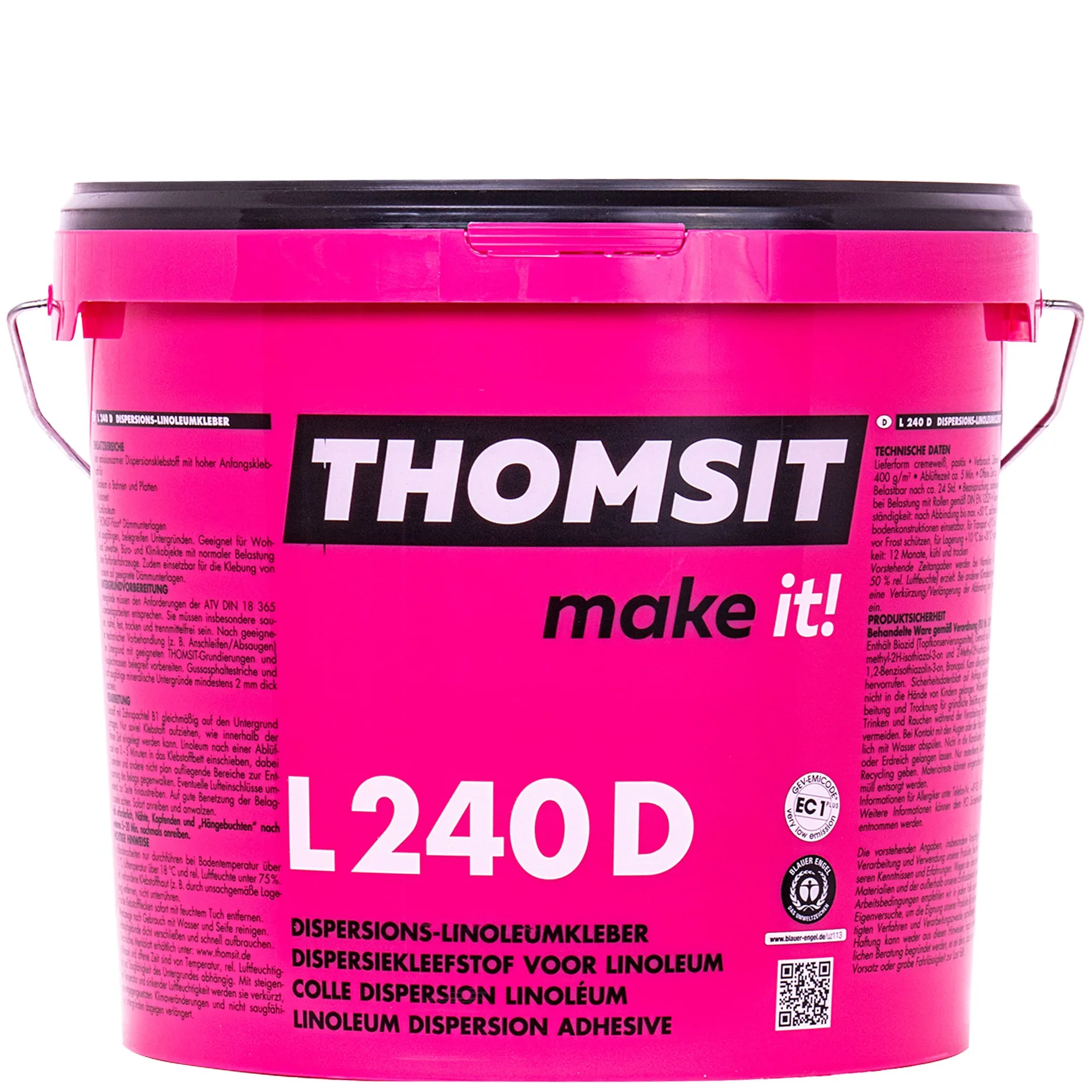 "Gliú linóleum, Greamachán linóleum, Thomsit L 240 D EC1, 15 kg image"
