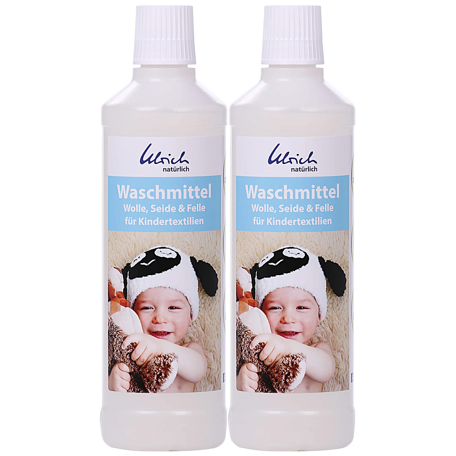 "Glantach níocháin éadaí leanaí, 2 x 500 ml, leachtach, níochán olann, síoda, fionnaidh image"