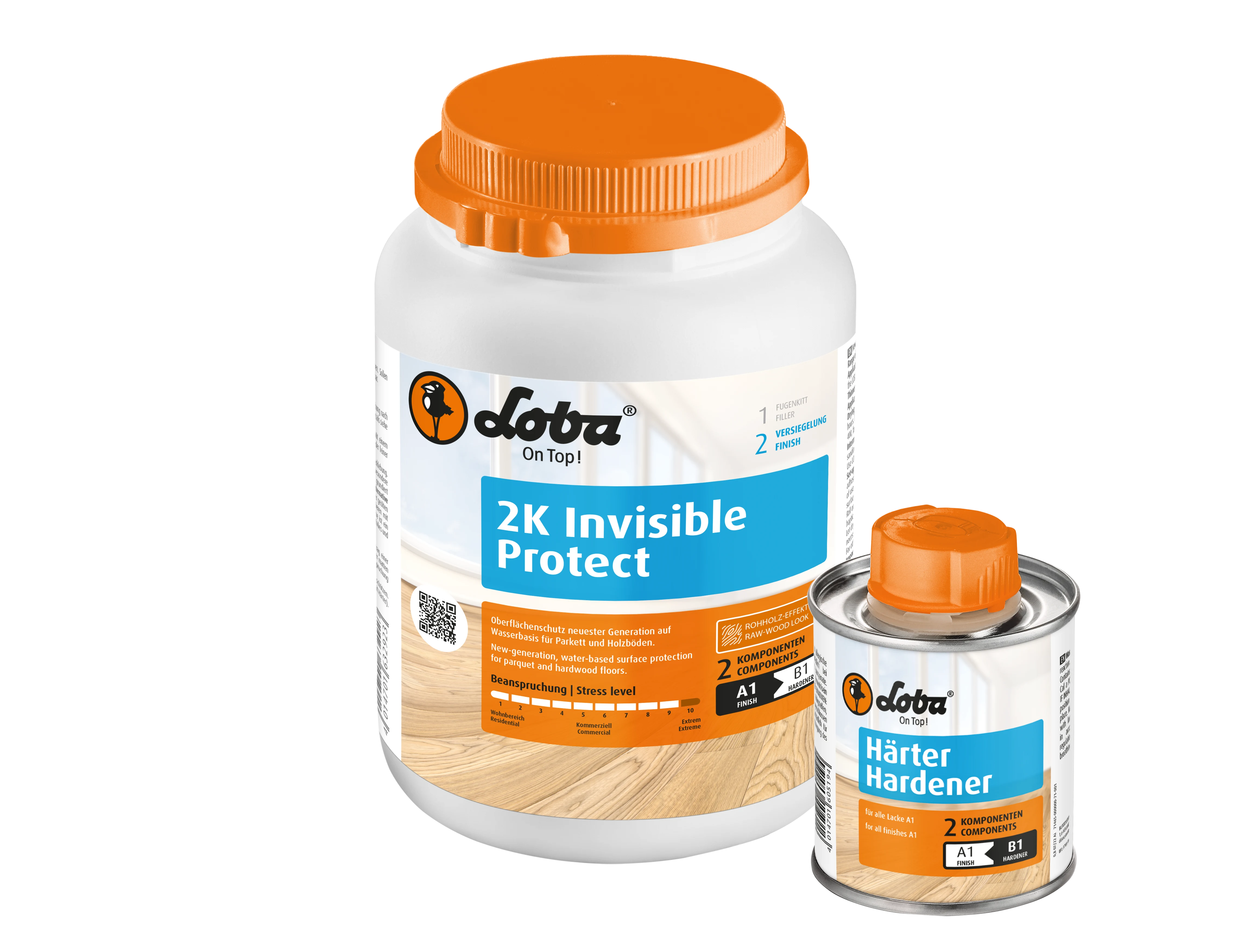 Vearnais páirceála, Laicir páirceála 2K, 1 kg, LOBA 2K InvisibleProtect A.T., Laicir urláir adhmaid