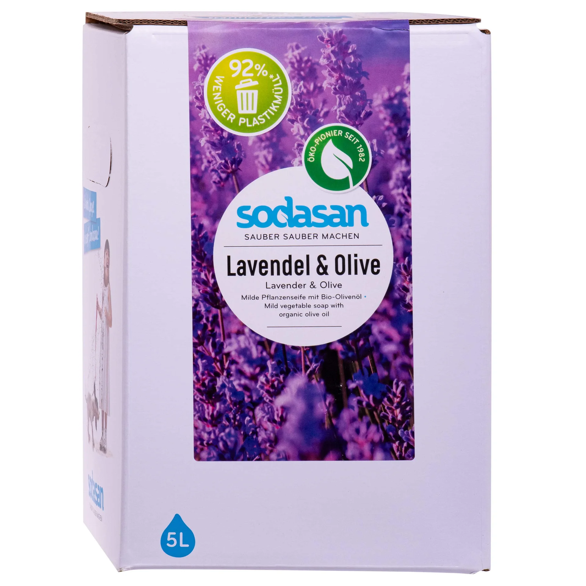 "Gallúnach Leachtach 5 Lítear, Lavendair agus Olive Gallúnach, Gallúnach Nádúrtha image"