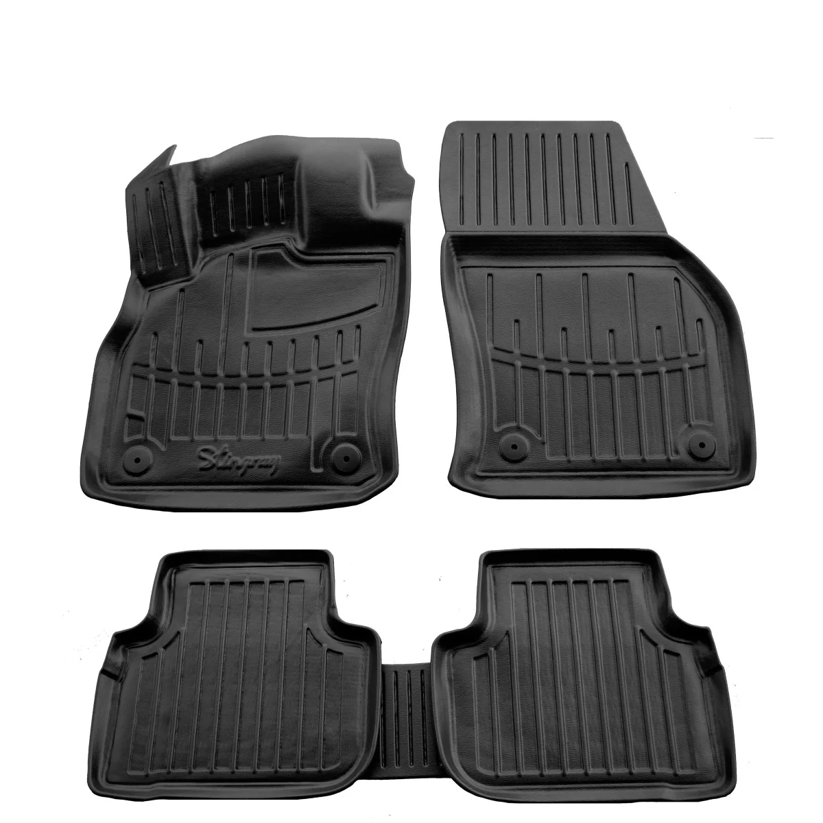 "Mataí urláir rubair Audi Q3, Mataí rubair 3D, Mataí cos saincheaptha, F3 ab 2019 image"