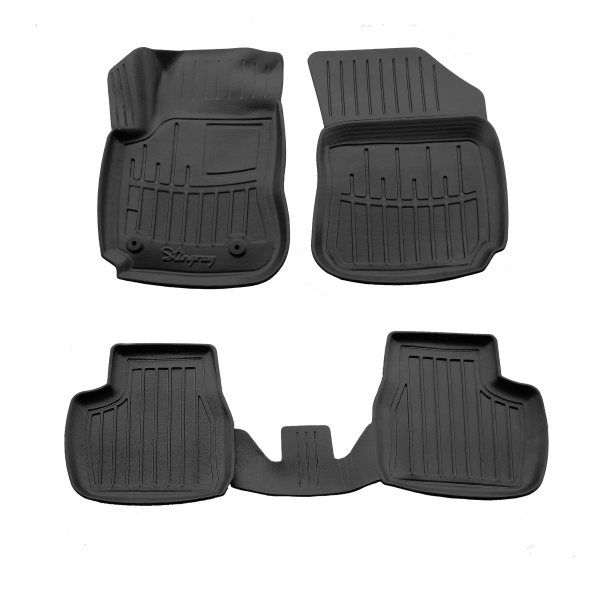 "Mataí urláir rubair Citroen C4 Cactus, Mataí rubair 3D, Mataí cosanta urláir, 2014-2020 image"