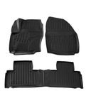 Mataí urláir Auto 3D, Ford S-Max (2006-2014), clúdach oiriúnach le OWAL Clips