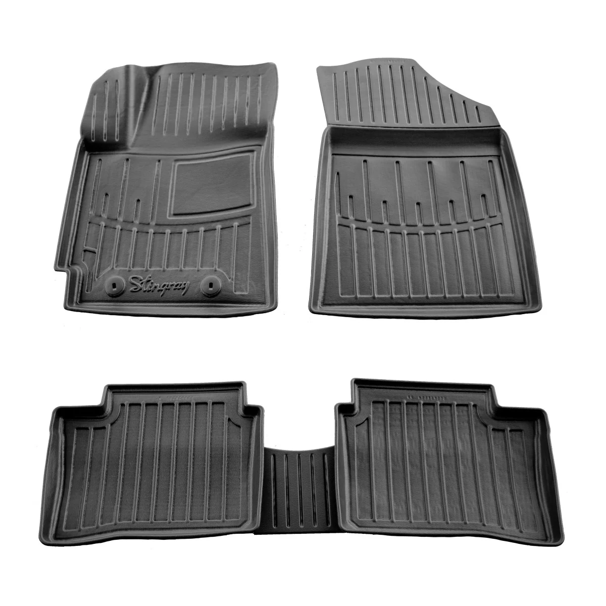 "Mataí urláir Auto, rubair 3D do HYUNDAI i10 (AC3) (2019-...), ailíonta, uasal, rubair image"