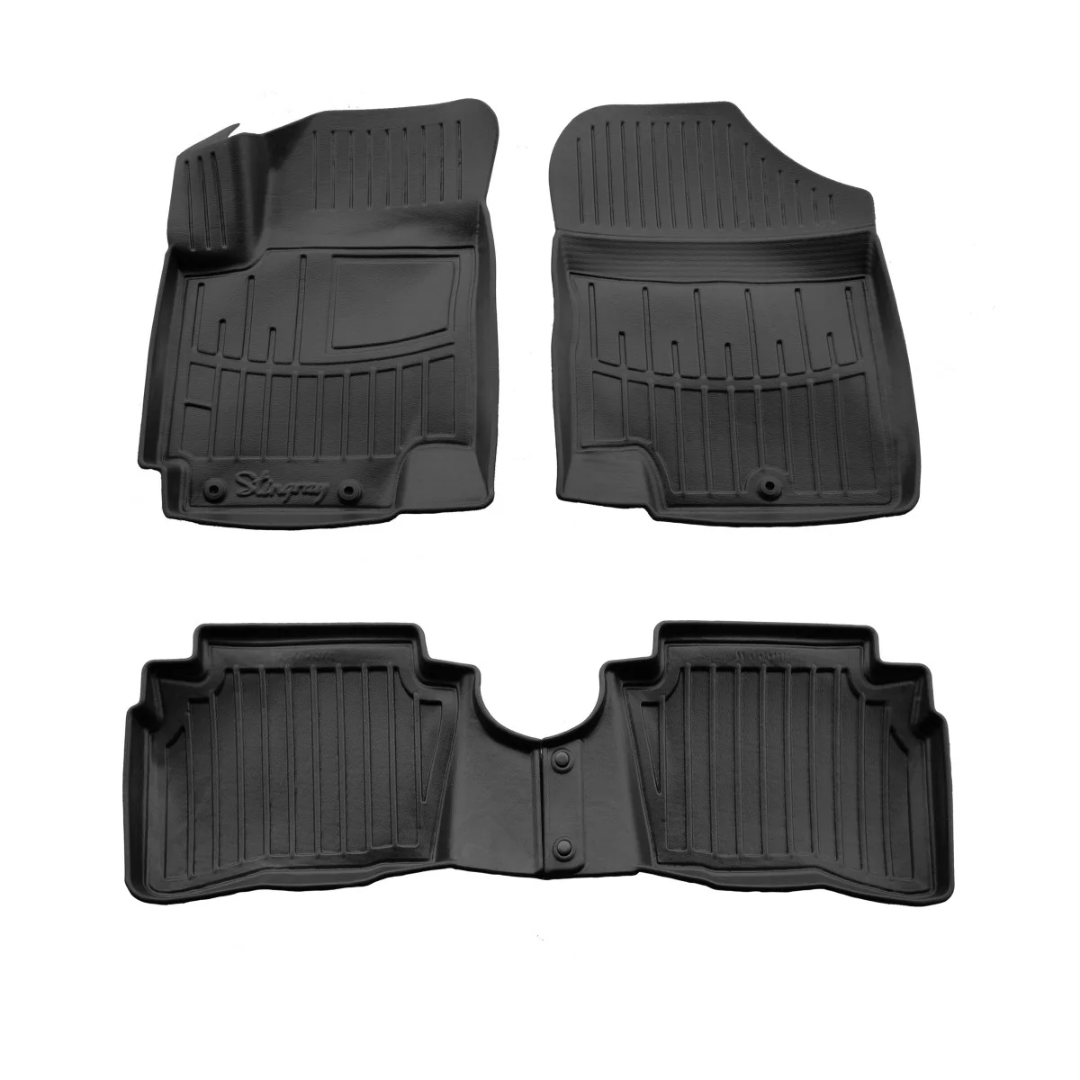 "Mataí urláir rubair carr, mataí urláir 3D, Hyundai i20 (PB) 2008-2014, mataí gluaisteáin saincheaptha image"