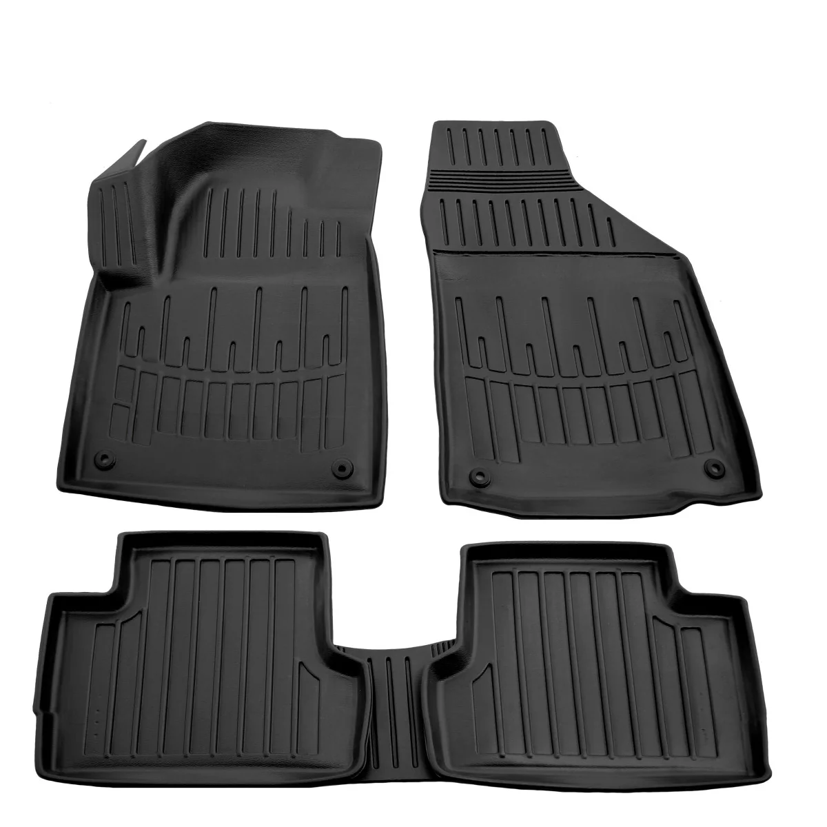 "Mataí urláir rubair carr, Mataí urláir 3D carr, sainoiriúnaithe do Jeep Cherokee KL (2013-2021), mataí frith-duillín image"