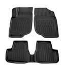 Mataí urláir auto, 3D, oiriúnach, polúireatán, Peugeot 207 (2006-2012)