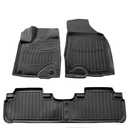 Mataí urláir carr, Gummimatten 3D, ailíneach, gan boladh, Toyota Highlander XU50 (2013-2019)