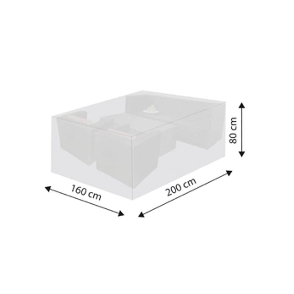 Schutzhülle Deluxe rechteckiger Tisch,ca.90x90x40-23