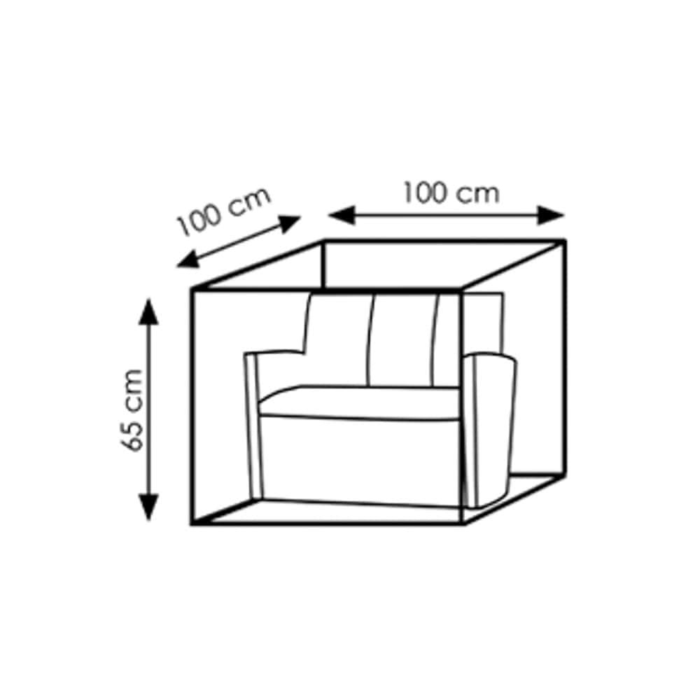 Schutzhülle Deluxe rechteckiger Tisch,ca.90x90x40-37