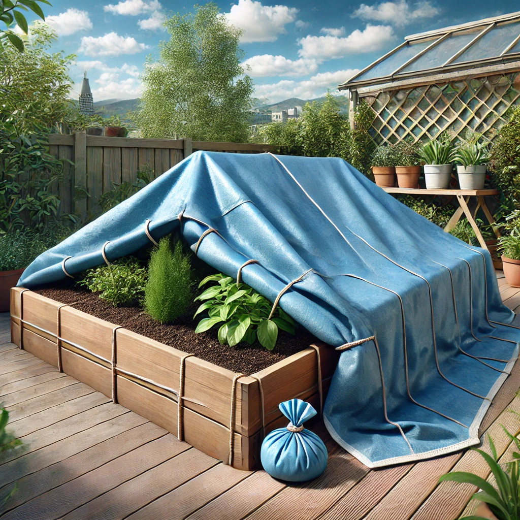 Clúdach plandaí sa ghairdín