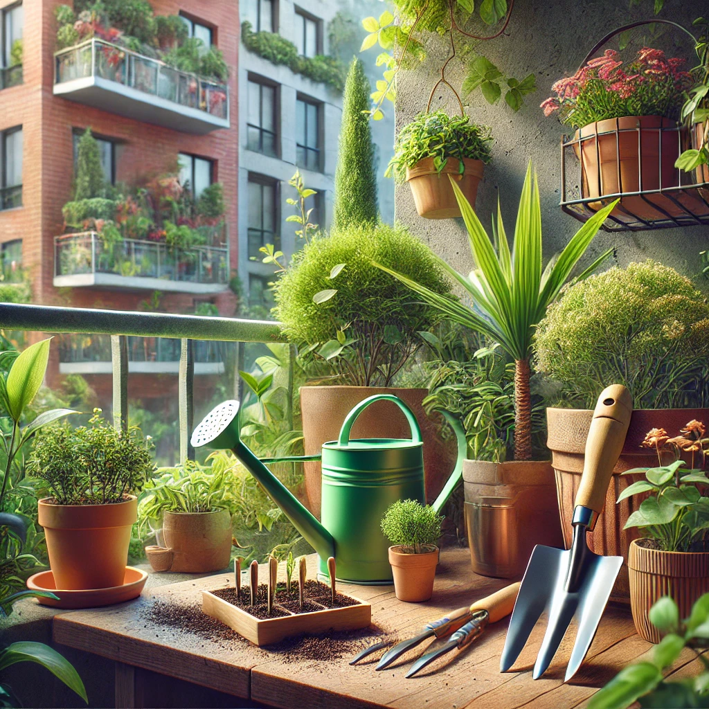 Uirlisí gairdín beaga don bhalcóin