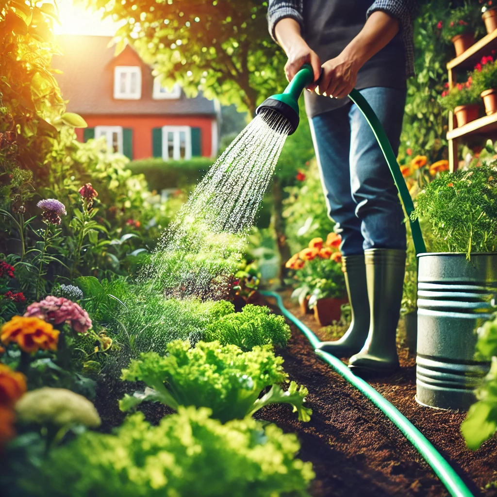 leasachán orgánach uisciú gairdín